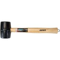 Aurora Tools TJZ043 Rubber Mallet, 16 oz., Wood Handle