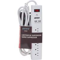Aurora Tools XH064 USB Charging Surge Protector, 6 Outlets, 1200 J, 1875 W, 6' Cord