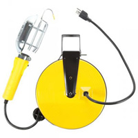 Incandescent Utility Light W/Tool Tap On 40Ft Metal Reel BAYSL-840 | ToolDiscounter
