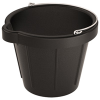 Bon 84-905-B7 Heavy Duty Molded Rubber Pail With Lip, 12 Quart