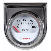Gauge, Oil Pressure, Electric, White - Styleline BOSFST8202 | ToolDiscounter
