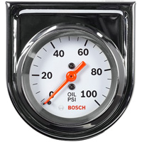 Bosch FST8206 Gauge, Oil Pressure, Mechanical, White - Styleline