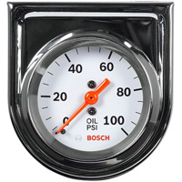 Gauge, Oil Pressure, Mechanical, White - Styleline BOSFST8206 | ToolDiscounter