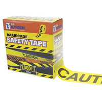 CH Hanson 14090 Barricade Tape - 1000 Ft Roll Caution W/ Dispenser