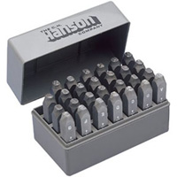 CH Hanson 20250 3/16 Inch Standard Steel Letter Stamp Set