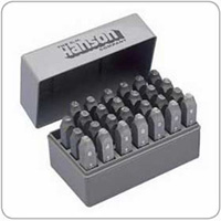 CH Hanson 20626 1/4 Inch Standard Steel Letter & Number Stamp Set
