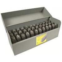 CH Hanson 21631 1/2 Inch Heavy Duty Steel Letter & Number Stamp Set