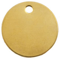 Brass Round Tag 500 Pc CHH41882-500 | ToolDiscounter