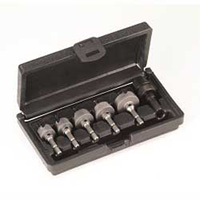 Champion Cutting CT3-SET-2 CT3 5-Piece Hole Cutter Set With Quick Change Driver