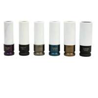 ESCO 40308 Impact Socket Set (6-Piece), 6PC Socket Set (Dr.1/2", MS17&15/17/19/21/22mm)