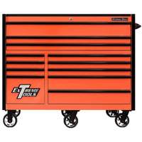 55 Inch RX Series Roller Cabinet, Orange/Black EXTRX552512RCORBK-X | ToolDiscounter