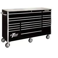 RX Series 72” 19-Drawer Professional Triple Bank Roller Cabinet EXTRX722519RCBK | ToolDiscounter