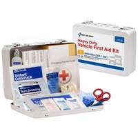 FIRST AID ONLY 91336 25-Person ANSI A Heavy-Duty Vehicle Metal First Aid Kit