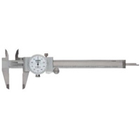 Fowler 52-008-706-0 6 Inch Shockproof Dial Caliper - White