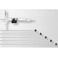 Fowler 52-225-176-0 0-6 Inch Digit Depth Micrometer W/ 2.5In. Base