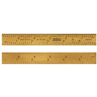 Fowler 52-339-006-0 6 Inch Gold Rigid Rule 4R