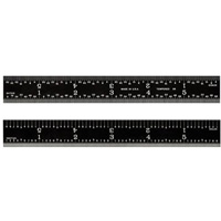 Fowler 52-347-006-0 6 Inch Black Rigid Rule 5R