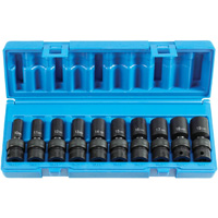 Grey Pneumatic 1210UMSD 3/8 Inch Drive Semi-Deep Length Universal Set