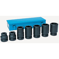 Grey Pneumatic 9155 1 Dr 8 Pc Metric Drive Wheel Impact Socket Set