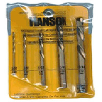 Hanson 30520 Left-Hand Mechanics Length Drill Bit Sets