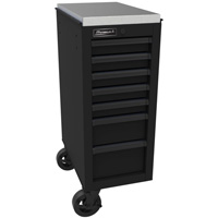 Homak BK08014070 14 1/2 Inch Rs Pro 7-Drawer Side Cabinet, Black