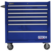 Homak BL04036072 36 Inch Pro Ii 7-Drawer Roller Cabinet, Blue