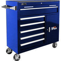 Homak BL04041062 41 Inch H2Pro 6 Drawer Rolling Cabinet - Blue