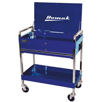 32 Inch Professional 1 Drawer Service Cart, Blue HOMBL05500190 | ToolDiscounter