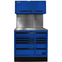 41 Inch Cts Set With Tool Board Back Splash, Blue HOMBLCTS41002 | ToolDiscounter