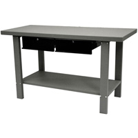 59 Inch Industrial Gray Workbench With 2 Drawers HOMGW00550170 | ToolDiscounter