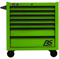 Homak LG04036070 36 Inch Rs Pro 7 Drawer Rolling Cabinet, Lime Green