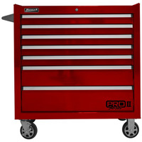 36 Inch Pro Ii 7-Drawer Roller Cabinet, Red HOMRD04036072 | ToolDiscounter