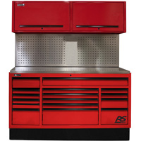 72 Inch CTS Set With Tool Board Back Splash, Red HOMRDCTS72002 | ToolDiscounter