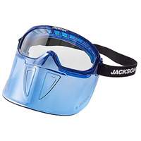 JACKSON SAFETY 21000 GPL500 Premium Goggles with Detachable Face Shield, Clear Lens