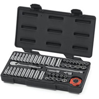 1/4 Inch Dr 12 Point Deep 51 Pc SAE/Metric Socket Set KDT80301 | ToolDiscounter