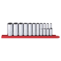 GearWrench 80555 Socket Set, 3/8 Drive, 11 Pc, Fractional, Deep