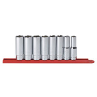 GearWrench 80705 Socket Set, 1/2 Drive, 8 Pc, Fractional, Deep