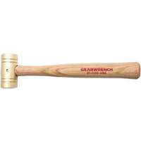 GearWrench KDT-81-111G Brass Hammer with Hickory Handle