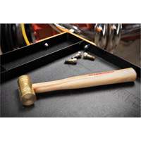 GearWrench KDT-81-111G Brass Hammer with Hickory Handle