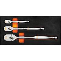 GearWrench KDT-81206XP 1/4", 3/8" & 1/2" Drive 120XP Full Polish Teardrop Ratchet Set