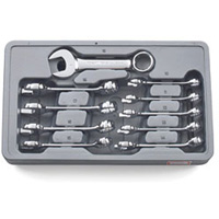 10 Pc 12-Pt Metric Stubby Combination Wrench Set KDT81904 | ToolDiscounter