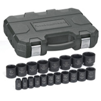 GearWrench 84932N 1/2" Drive SAE Standard Impact Socket Set