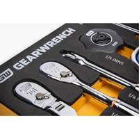 GearWrench 86520 90-Tooth Ratchet & Drive Tool Set with Foam Storage Tray