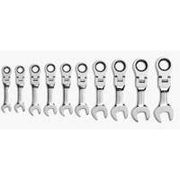 GearWrench 9550 10-Piece 12-Point Stubby Flex Head Ratchet Combo