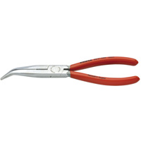 8 In Long Nose Side Cutting Pliers W/ 40 Deg Bent Jaws KNI2621200 | ToolDiscounter