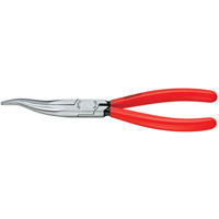 8 In Angled Long Nose Pliers W/ 40 Deg Bent Jaws W/O Cutter KNI3831200 | ToolDiscounter