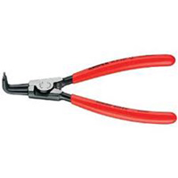 Knipex 4621A01 5 Inch Circlip Pliers, Angled Tip For External Shaft Circlip