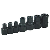 Lisle 26750 1/4 3/8 Inch 7 Pc External Torx Bit Socket Set