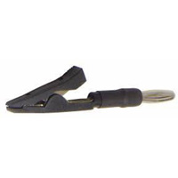 Lisle 64790 Multimeter Male 4mm Banana Alligator Clip Black