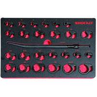 Lock Technologies LT1935FM 25-Piece SHOCKIT SAE & Metric Open End Line Wrench Set